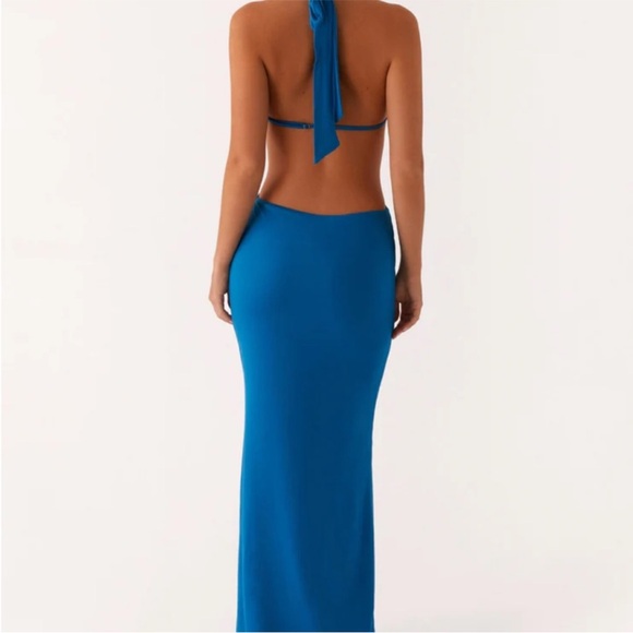 Peppermayo Vibrant Blue Backless Dress - Picture 4 of 6